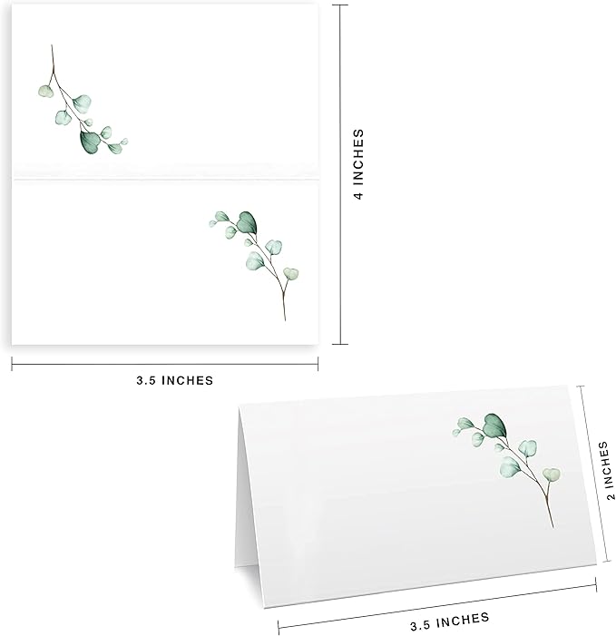 Watercolor Place Cards for Wedding or Party, Seating Place Cards for Tables - Image 6