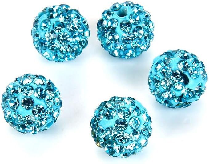 100pcs Adabele Grade A Suncatcher Crystal Rhinestone Pave Loose Beads 8mm by AdabeleLLC