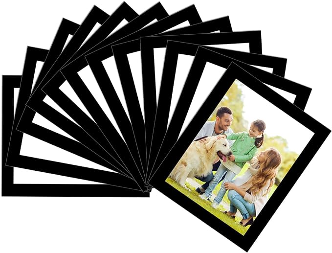 Magnetic Picture Frames with Black Border, Mini Wallet Size Magnet Photo by MagneticPictureFrameandMagneticLabels