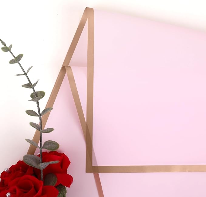 NESCCI 20 Sheets Pastel Pink Floral Bouquet Wrapping Paper - Image 4