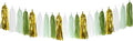 Sage-Olive Green Gold Party-Decorations Tassel-Garland by Panduola