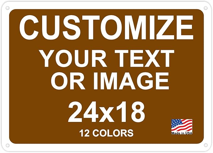Custom Signs Outdoor Metal for Home Office Business, Personalized, Man Cave by avgrafx
