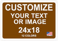 Custom Signs Outdoor Metal for Home Office Business, Personalized, Man Cave by avgrafx