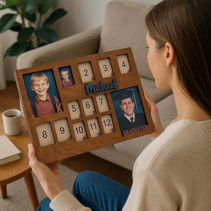 School Years Picture Frame Kids School Frame Graduation Photo holder K-12 - Image 4
