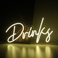Looklight Drinks Neon Sign, Letters Bar Neon Light, Led Neon Signs by LooklightNeonSign