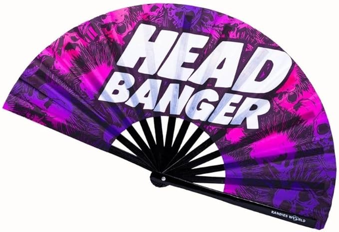 Kandies World Custom Festival Folding Hand Fan by KandiesWorld