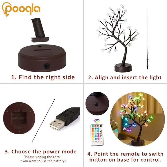Pooqla RGB Cherry Blossom Tree Light - Image 5