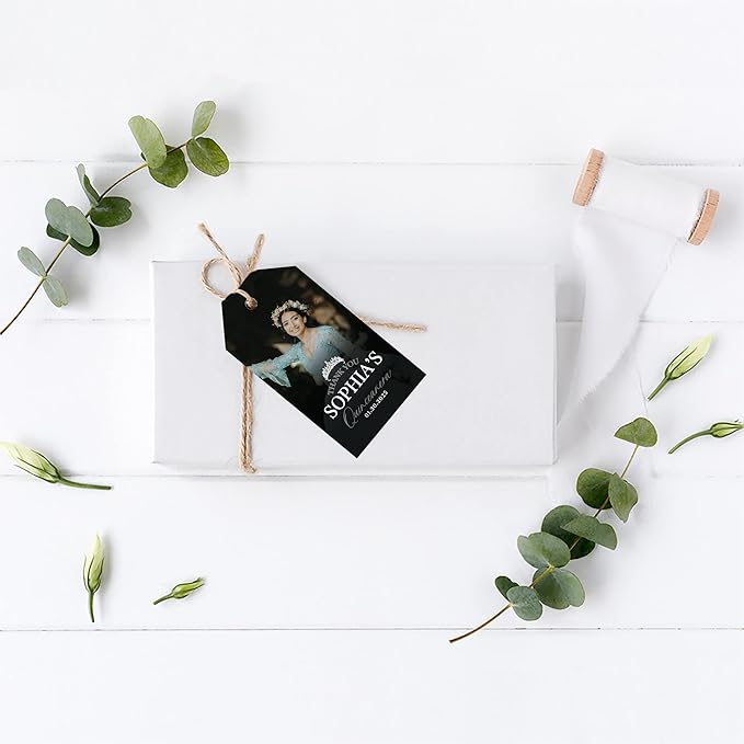 Andaz Press 40-Pack Personalized Quinceañera Favor Tags - Image 3