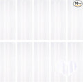 10 Pack White Backdrop Curtain 3.2ft x 8.2ft Metallic Tinsel Foil Fringe by Ohiyoo