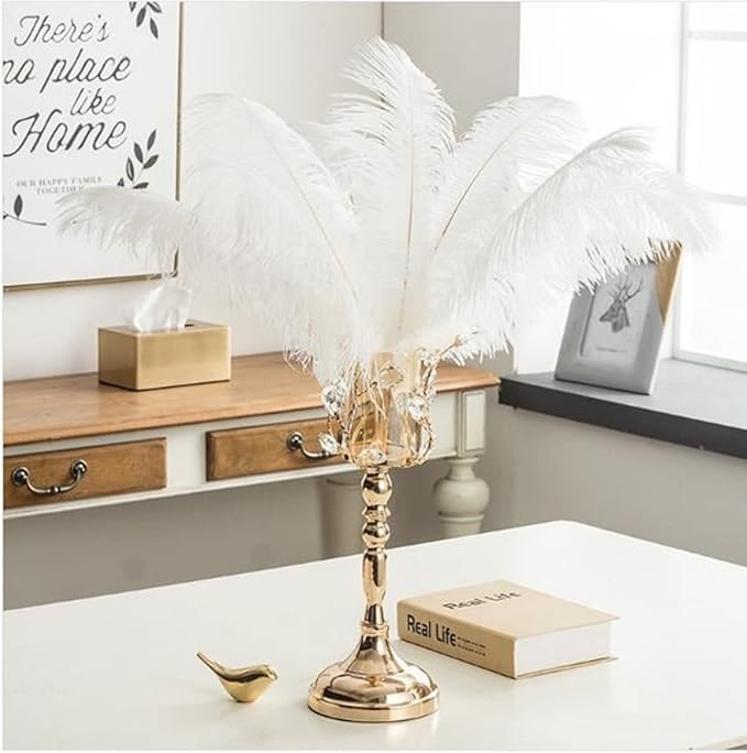 YAKRUNA 30PCS White Ostrich Feathers - Image 4
