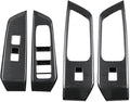 4pcs Carbon Fiber Style Front Rear Doors Window Glass Lift Switch Panel Cover by Deebior