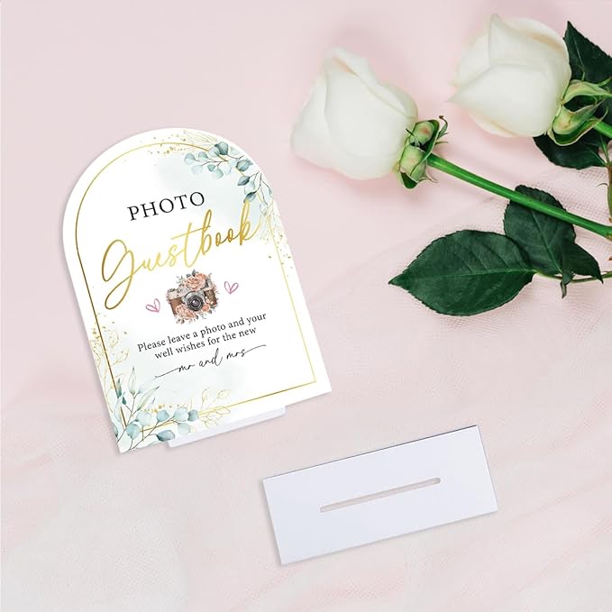 Acrylic Wedding Sign for Ceremony & Reception - Image 5