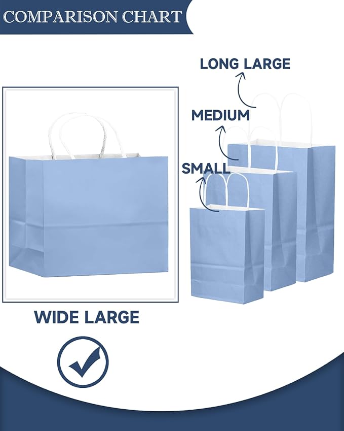 qiqee 100PCS Large Gift Bag - Image 6