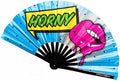 Kandies World Custom Festival Folding Hand Fan by KandiesWorld