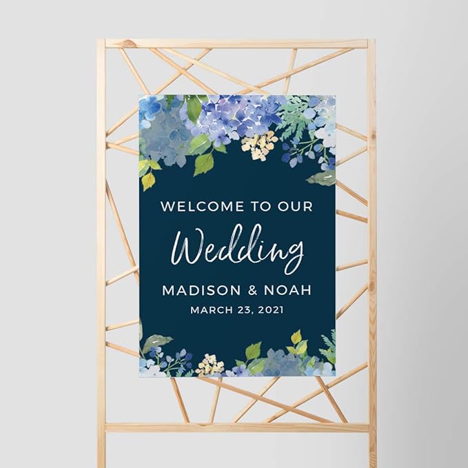 Andaz Press Personalized Extra Large Wedding Easel Board Party Sign, 12x18-inch - Image 6