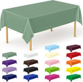 QZYL 12 Pcs Rectangle Tablecloth, 54 X 108 Inches Plastic Table Cover, by QZYL