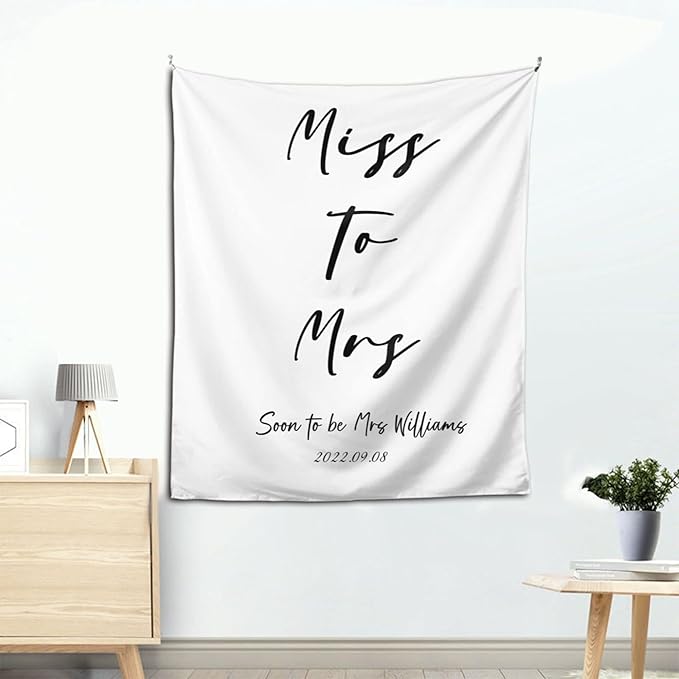Miss to Mrs Backdrop, Custom Tapestry - Image 7