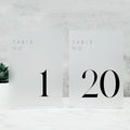 JINMURY Frosted Wedding Table Numbers 1-20 by JINMURY