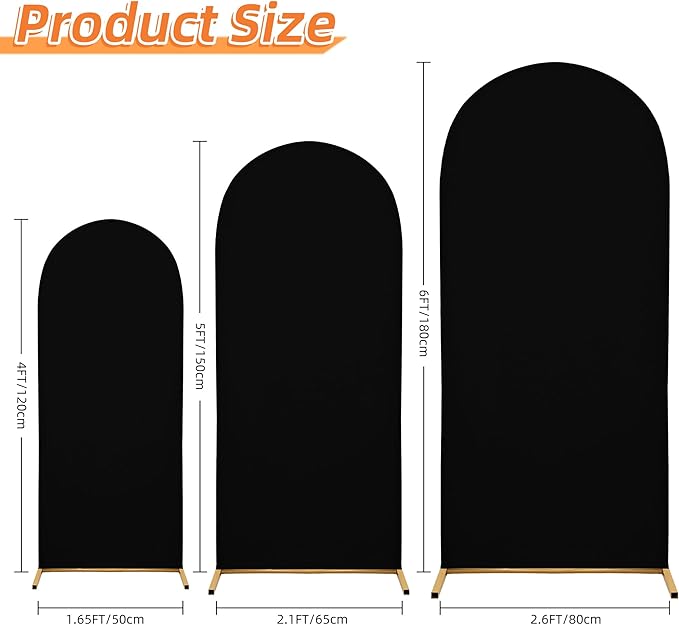 Wedding Arch Cover 4FT Arch Backdrop Cover Spandex Fitted Arch Cover - Image 2