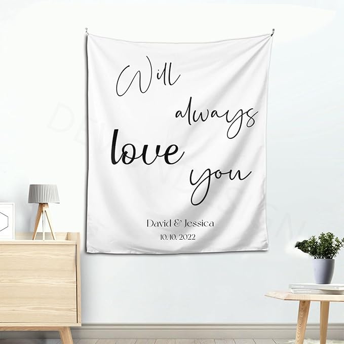 Will Always Love You Backdrop, Custom Tapestry - Image 5
