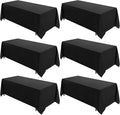 VidaFete Table Cloth 6 Pack 90 * 156inch Rectangle Tablecloth Polyester by VidaFete
