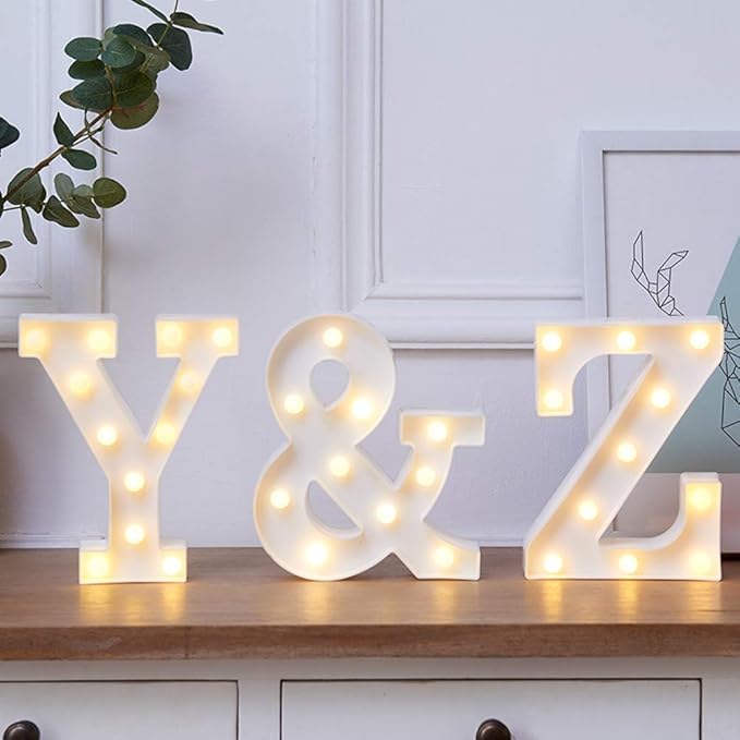 MUMUXI Marquee Light Up Letters | Large Light Up Numbers | Battery Powered and - Image 3