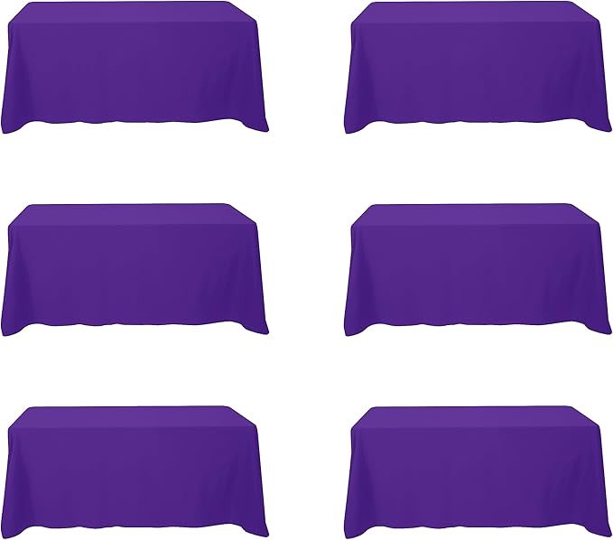 BRILLMAX 6 Pack Purple Tablecloths by BRILLMAX