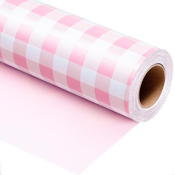 Burymento Pink Checkerboard Wrapping Paper, Gift Wrap by BurymentoisaprofessionalwrappingpaperbrandThewrappingpaperismadeofkraftpaperpearlescentmatteglossyglitterbrushedlaserandothermaterialsdouble-sidedprintingbackcuttingandotherdetailsOriginalpatternscarefullymadewrappingpaperbrand