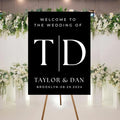 Elegant Custom Wedding Welcome Sign by Unknown