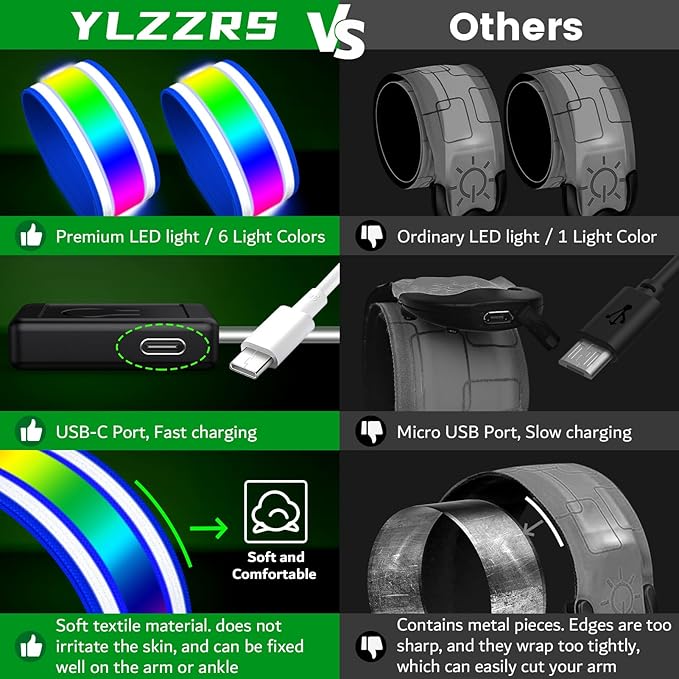 LED Armband for Running, Light Up Arm Bands for Night Walking Running, - Image 5