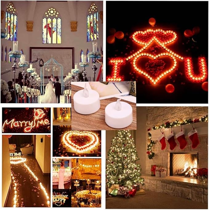 Nancia LED Tea Lights Candles- 12PACK Flameless Candles Realistic and Bright - Image 4