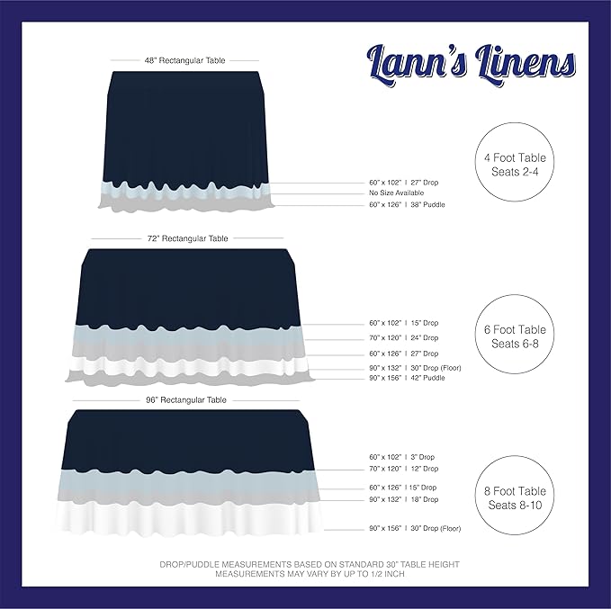 Lann's Linens - 10 Premium 70" x 120" Tablecloths - Image 6