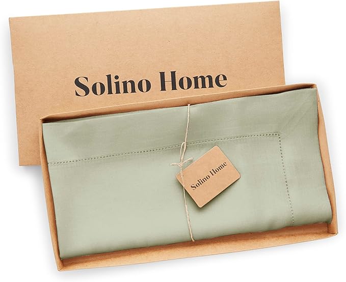 Solino Home Sage Green Linen Tablecloth 52 x 52 Inch - Image 6