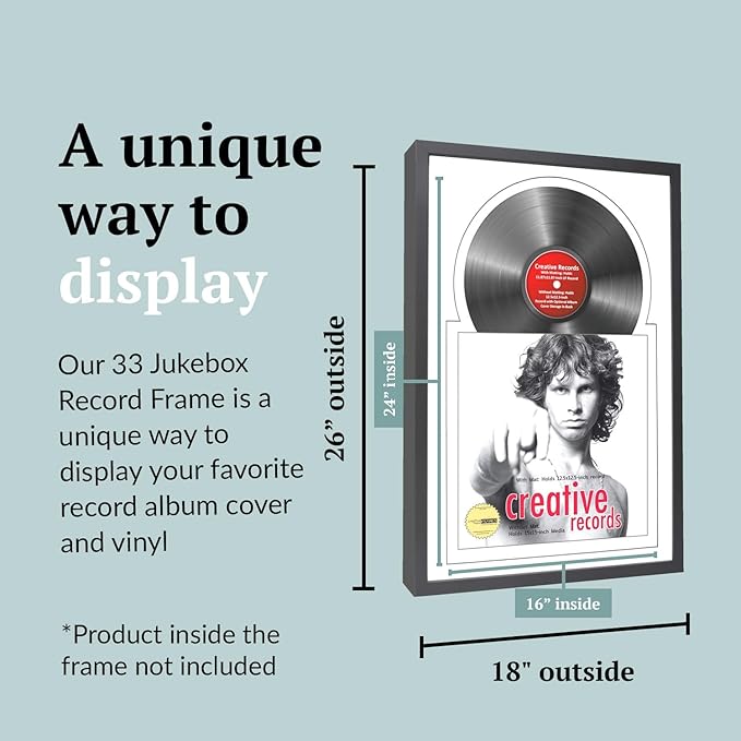 Creative Picture Frames 16" x 24" Jukebox Vinyl Frame Display - Image 2