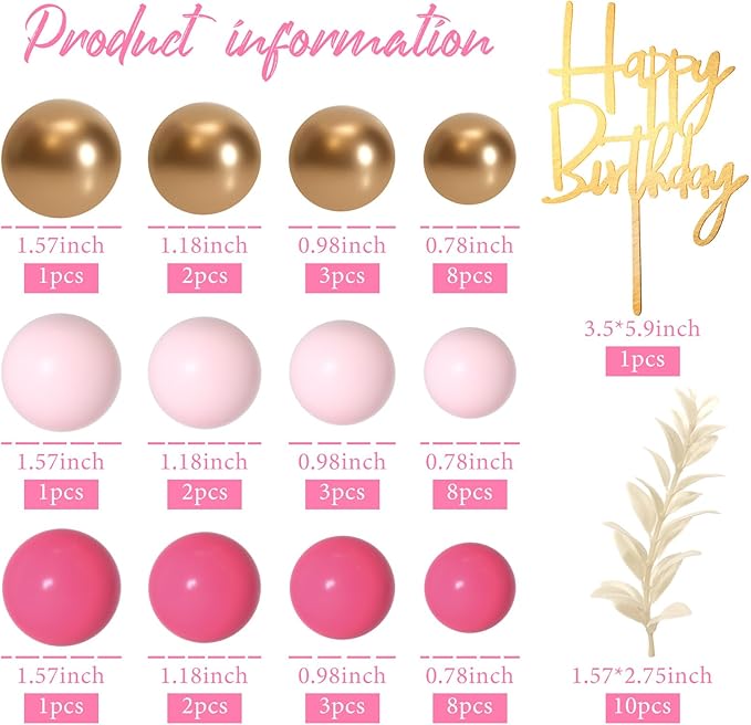 MIAHART Ball Cake Toppers Boho Grass Cake Topper Ball Cake Insert Decoration - Image 2