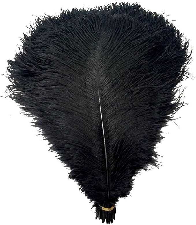 KOLIGHT 40pcs 12''~14'' Natural Ostrich Feathers by KOLIGHT