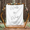 Worth The Wait Backdrop, Custom Tapestry by DEVONDESIGN