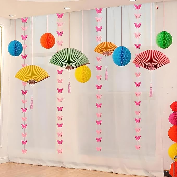 Rainbow Honeycomb Balls Decorations - Image 4