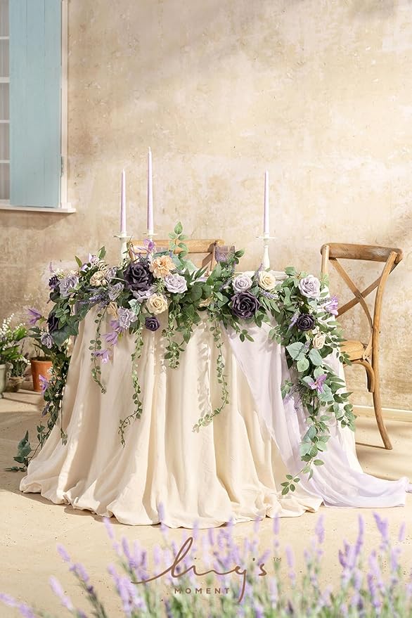 Ling's Moment 9FT Eucalyptus and Willow Leaf Garland - Image 6