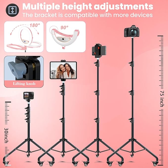 22" Foldable Ring Light with Stand - Image 5