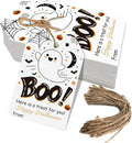 Aukolass 50Pcs Boo Gift Tags, Halloween Treat Tag by Aukolass