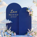 Navy Blue Arch Covers Set of 2, Birthday Party Decor by Besutolife