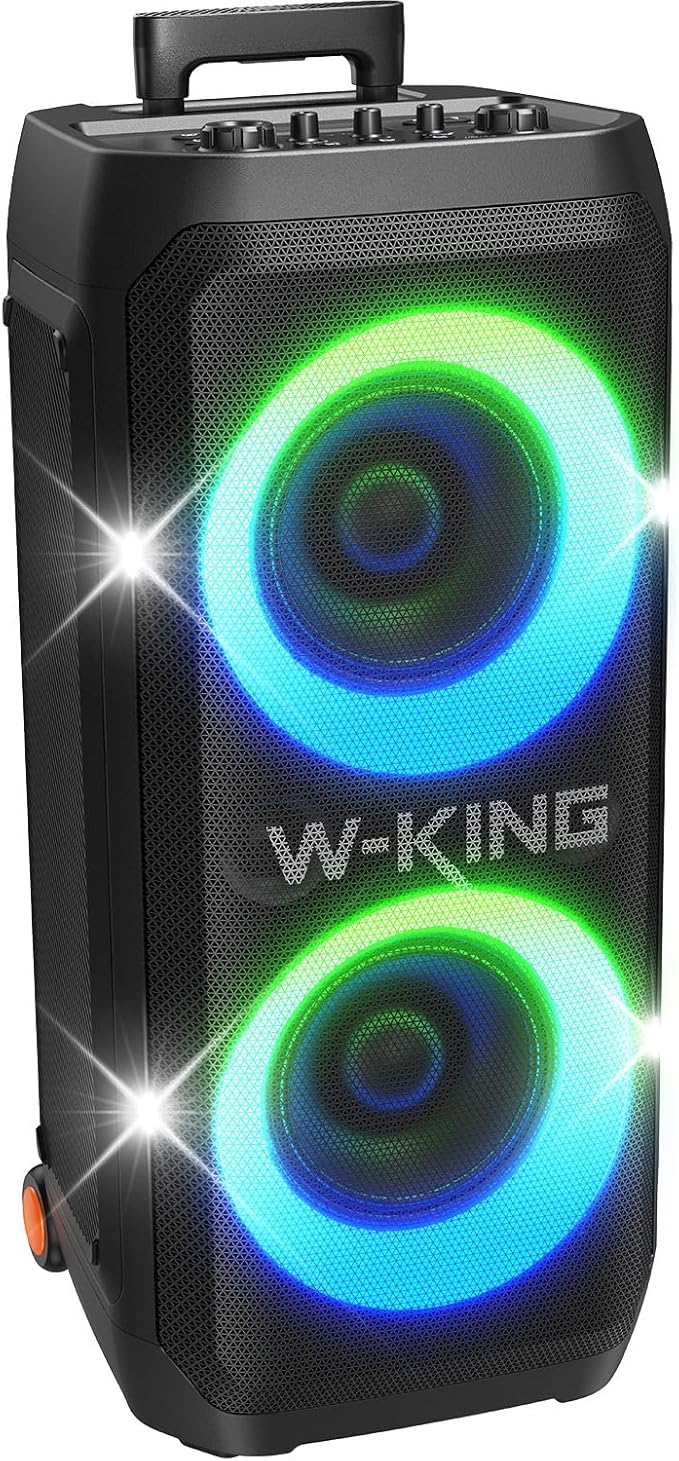 W-KING Portable Speaker Bluetooth Partybox Loud, 370W MAX Pro Sound, Deepest by W-KING