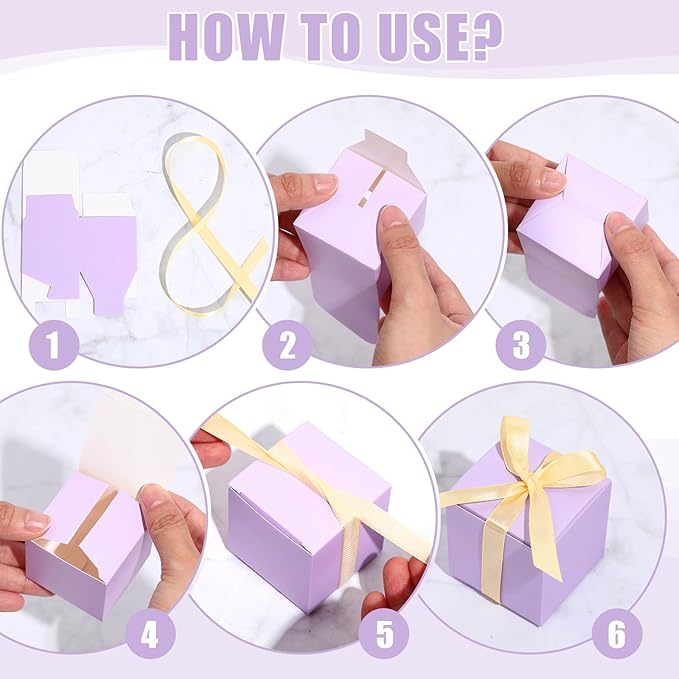 Jutom 100 Pcs Mini Favor Boxes Extra Small Candy Boxes Paper - Image 3