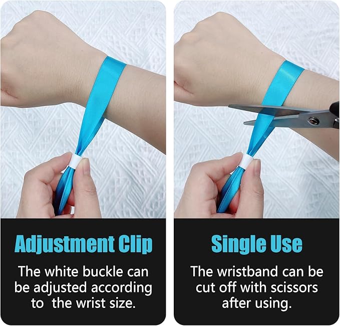 100 Pcs Cloth Event Wristbands, Event Wristbands, Colored Wrist Bands - Image 3