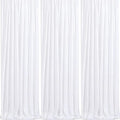 Sparkly Backdrop White Photo Backdground Curtain 3 Pack 2x8ft Sequin Fabric by QueenDream