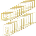 Hoteam 24 Pack 5 x 7/7 x 5 Clear Acrylic Sign Holder by Hoteam