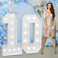 imprsv Marquee Numbers Large 10th-Birthday Decorations: 4ft Light Up Number by Letsmakeitimpressive