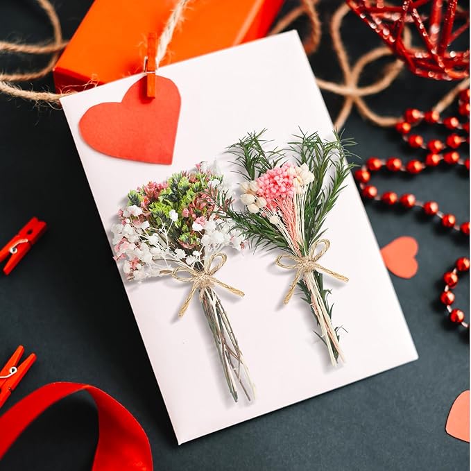 12/24 Pack Dried Flowers for Vase Various Mini Bouquet Dried Small Wildflowers - Image 6