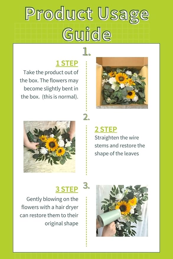 Wedding Sign Faux Flower Swag for Ceremony Party Reception Entrance Floral - Image 6
